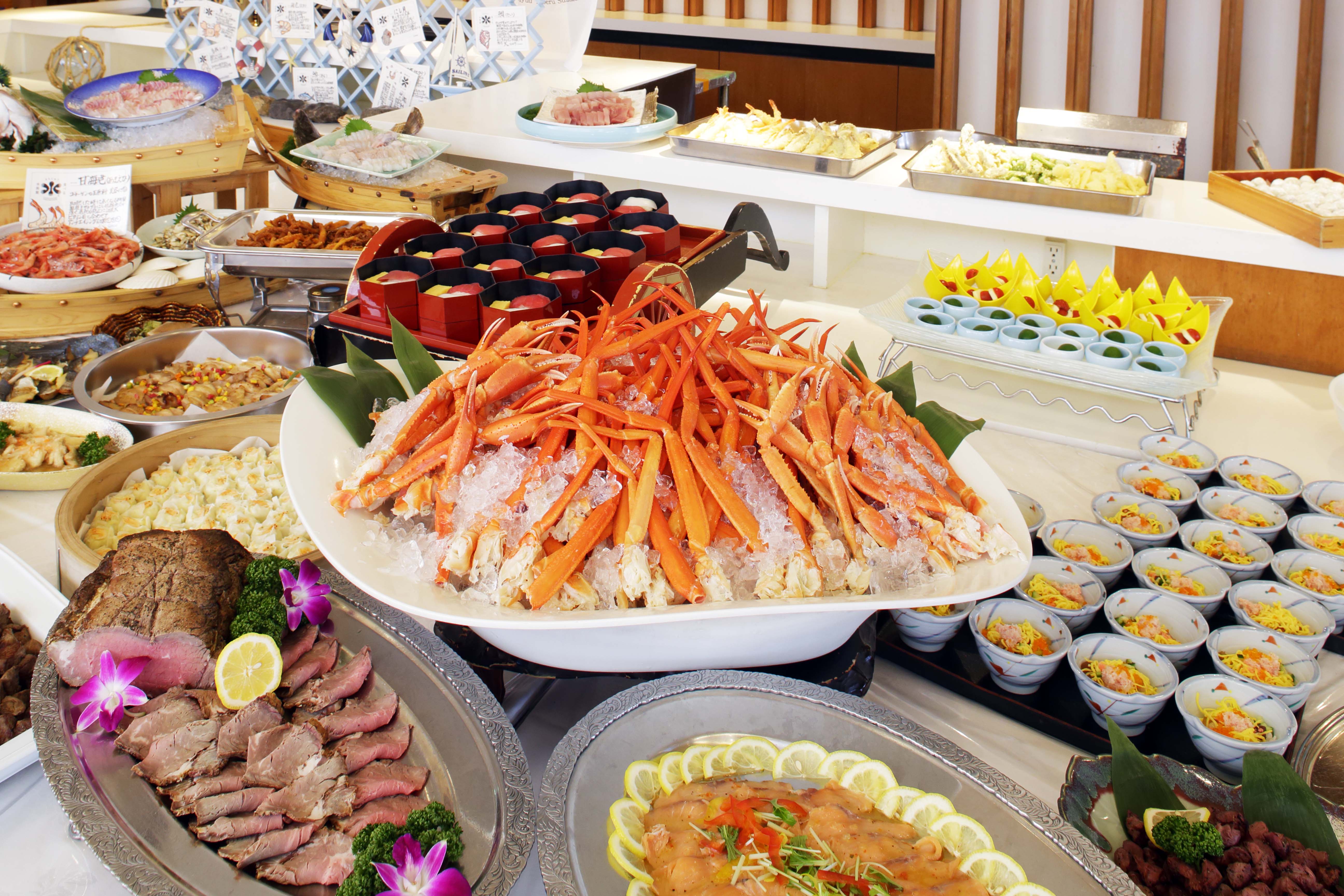 かに足バイキング(冬季限定)