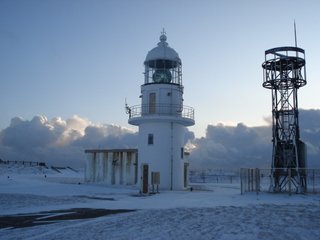 冬の襟裳岬灯台
