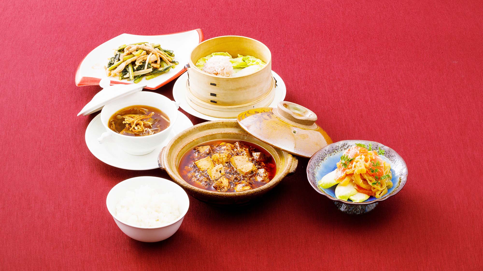 【美麗華ご夕食】人気の中華料理メニューでございます。
