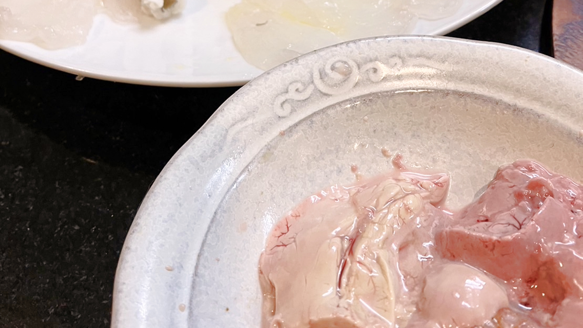 *【食事（一例）】ふぐの造り