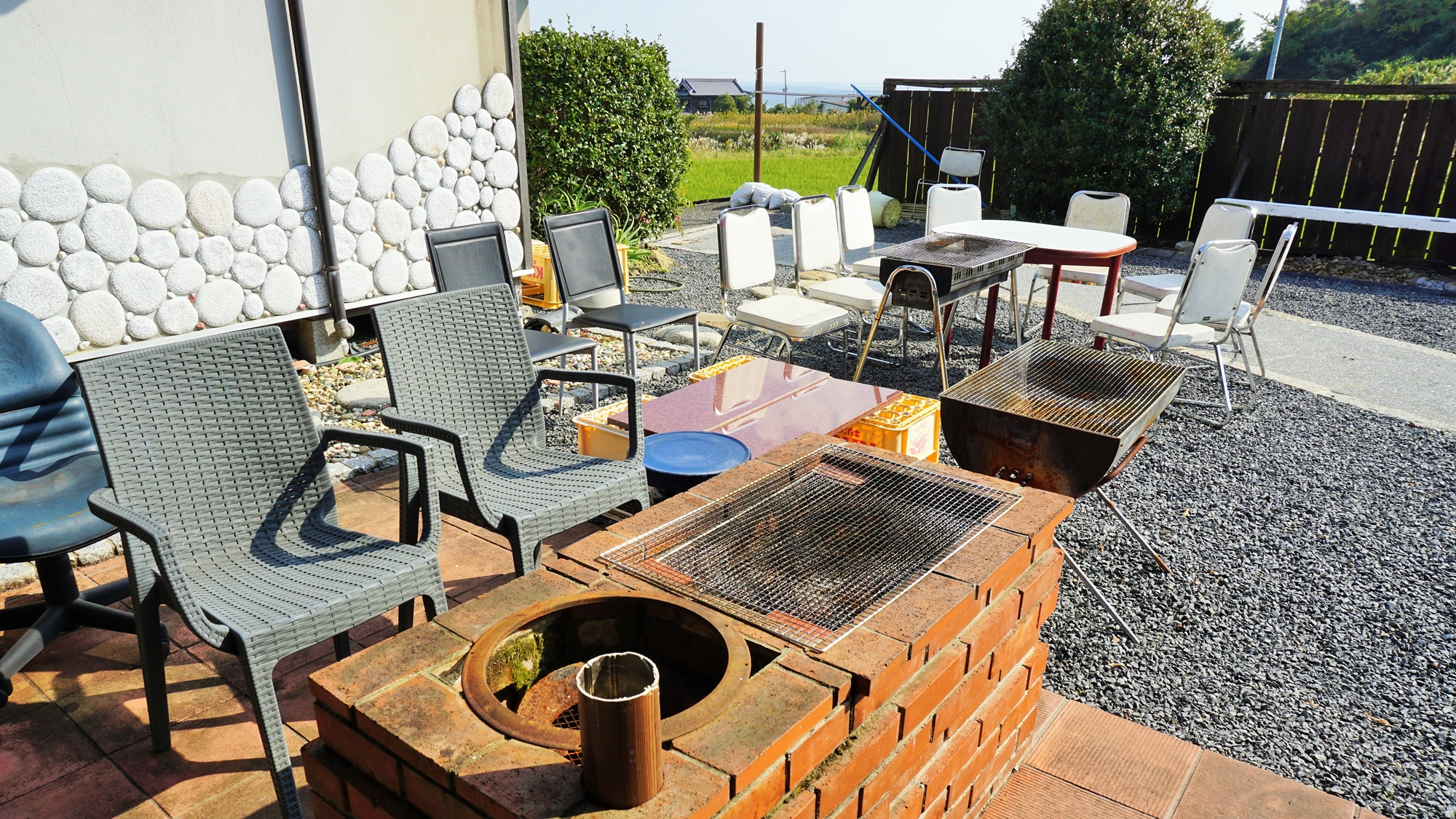 *【屋外】別館「うみぞら」では食材持ち込みでBBQもできます