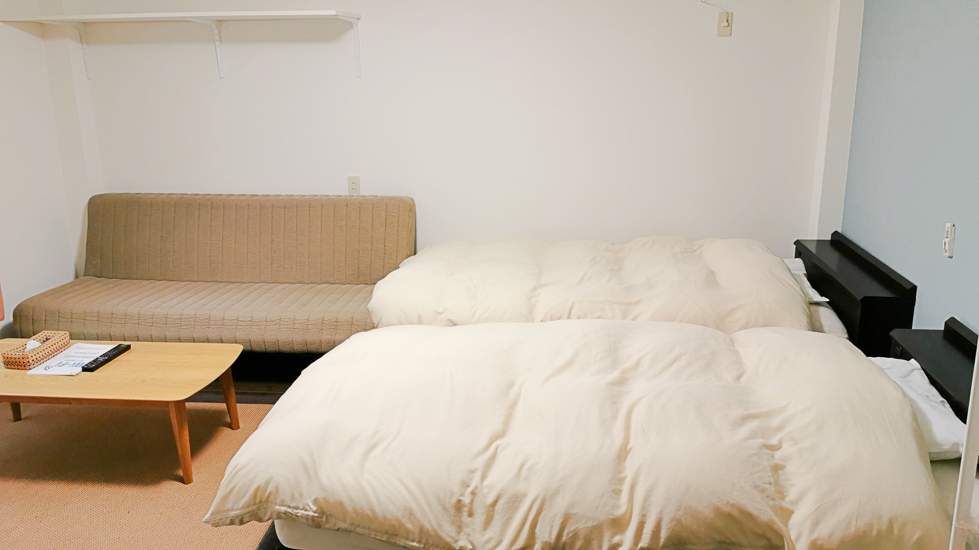  *【洋間ツイン８畳】１日１組限定！ふかふかのベットでお休みいただけます。