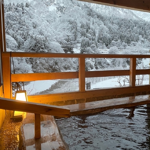 雪見露天の風景