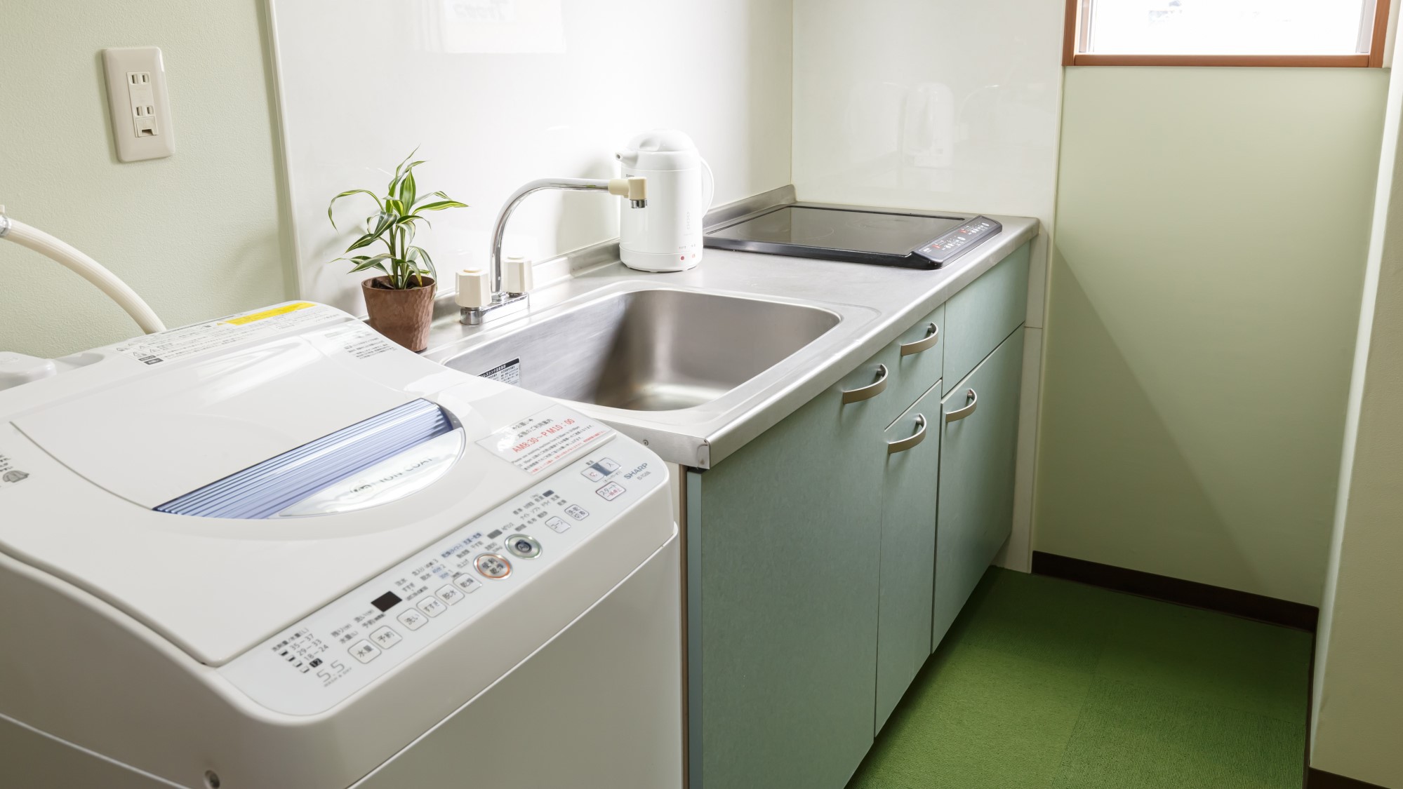 全室にキッチン・乾燥機能付き洗濯機を設置