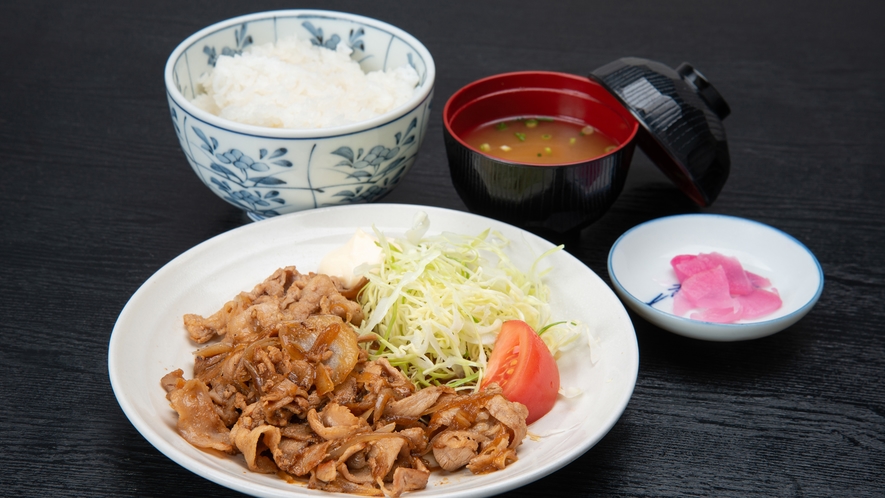 *ご夕食(一例)　焼肉定食