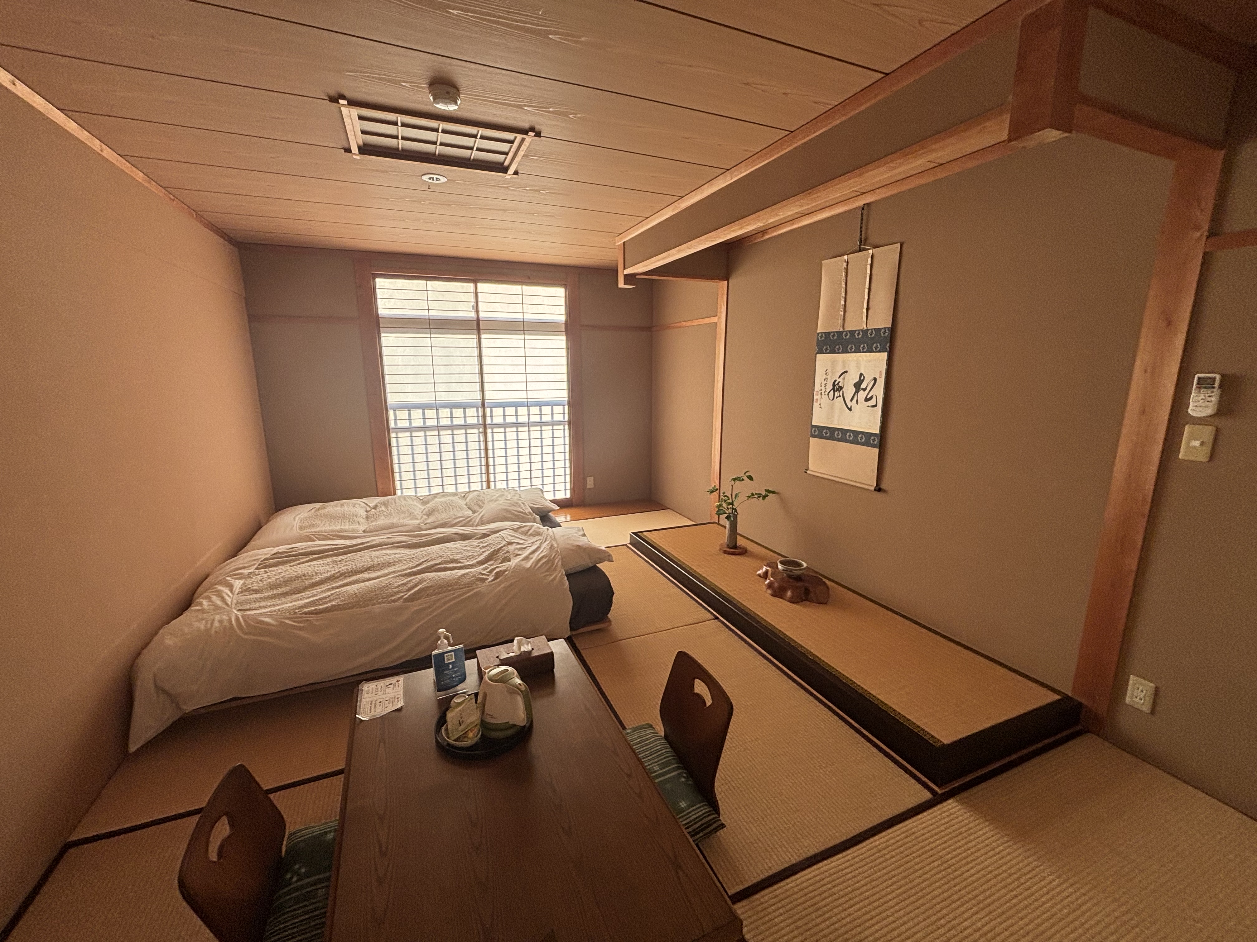テレビのないお部屋では五感で和を感じることが出来ます