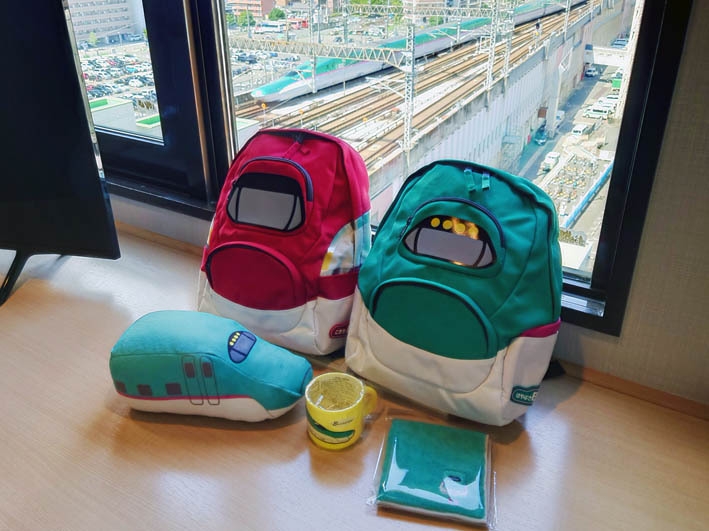 【駅隣接】★トレインビュー確約★ お子様大はしゃぎ！！新幹線グッツ付きプラン〈素泊〉