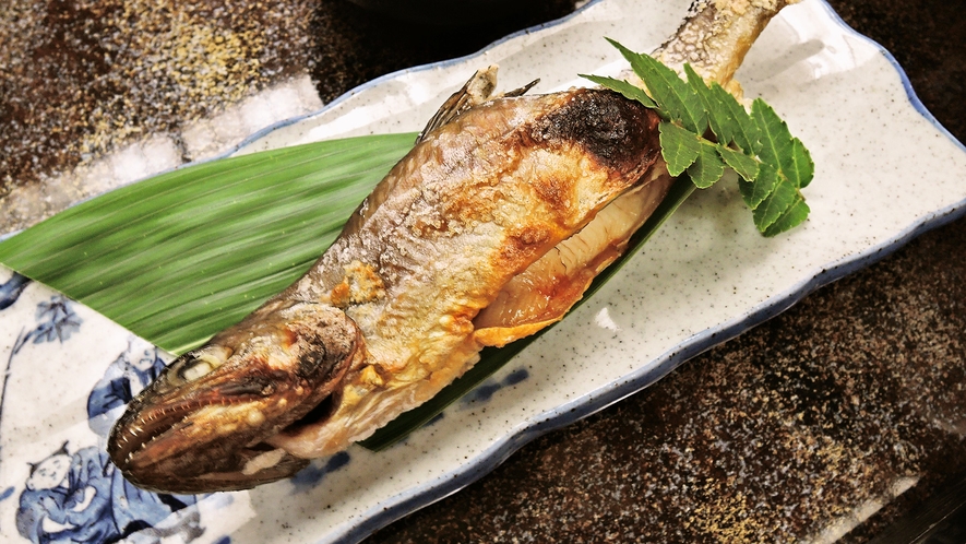 *【ご夕食一例】岩魚の塩焼き