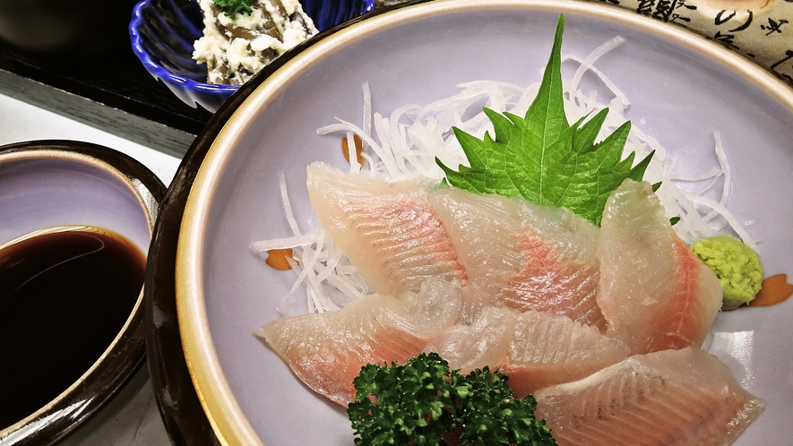 *【ご夕食一例】岩魚の刺身