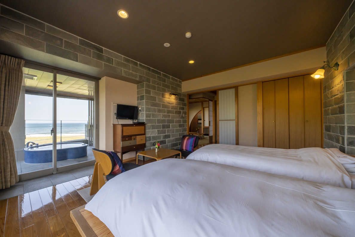 2階露天風呂付き和洋室【名月】