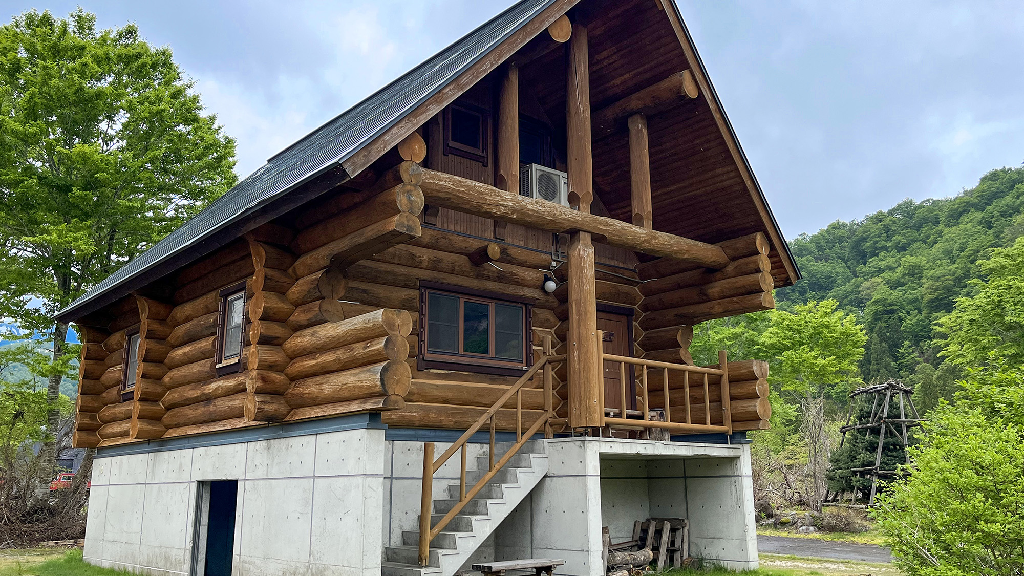 #ログハウス涼風　新潟の自然を満喫できるお部屋です。