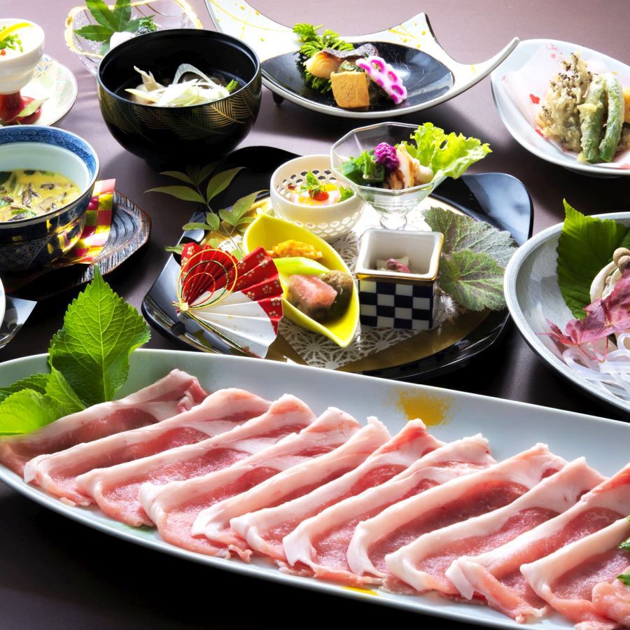 【米の娘豚しゃぶしゃぶ】日本一を受賞した山形のブランド豚を使用した和食膳♪