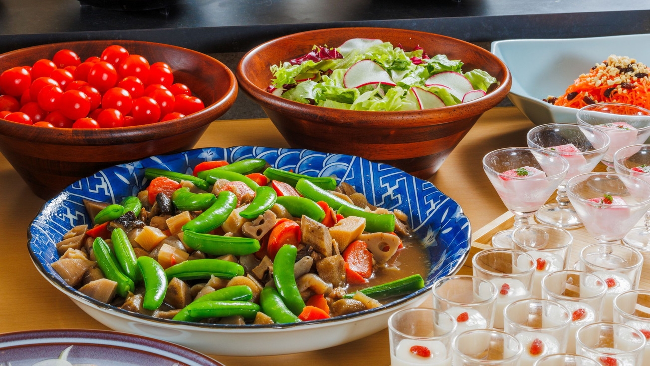 【春の美食フェア】〜蔵王和牛と春の前菜を堪能♪〜美食＋美酒＋かまどビュッフェ
