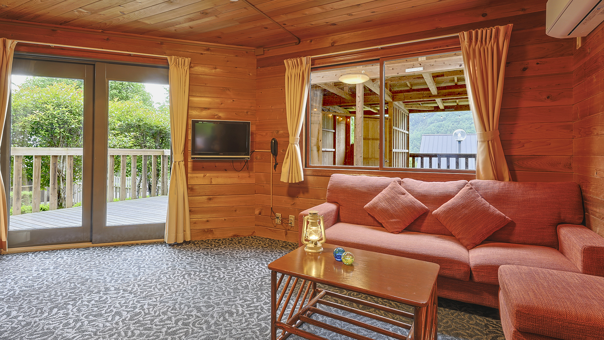 【サウナ付】コテージ｜3R＋ロフト・半露天風呂