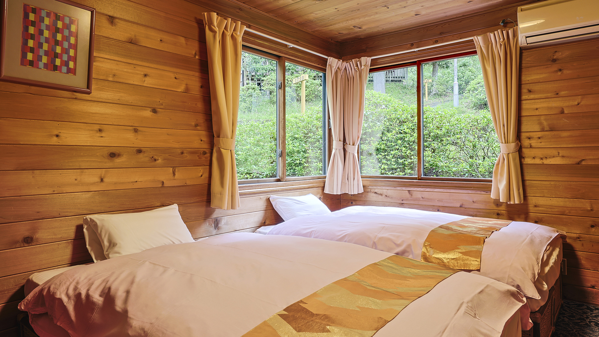 【サウナ付】コテージ｜3R＋ロフト・半露天風呂