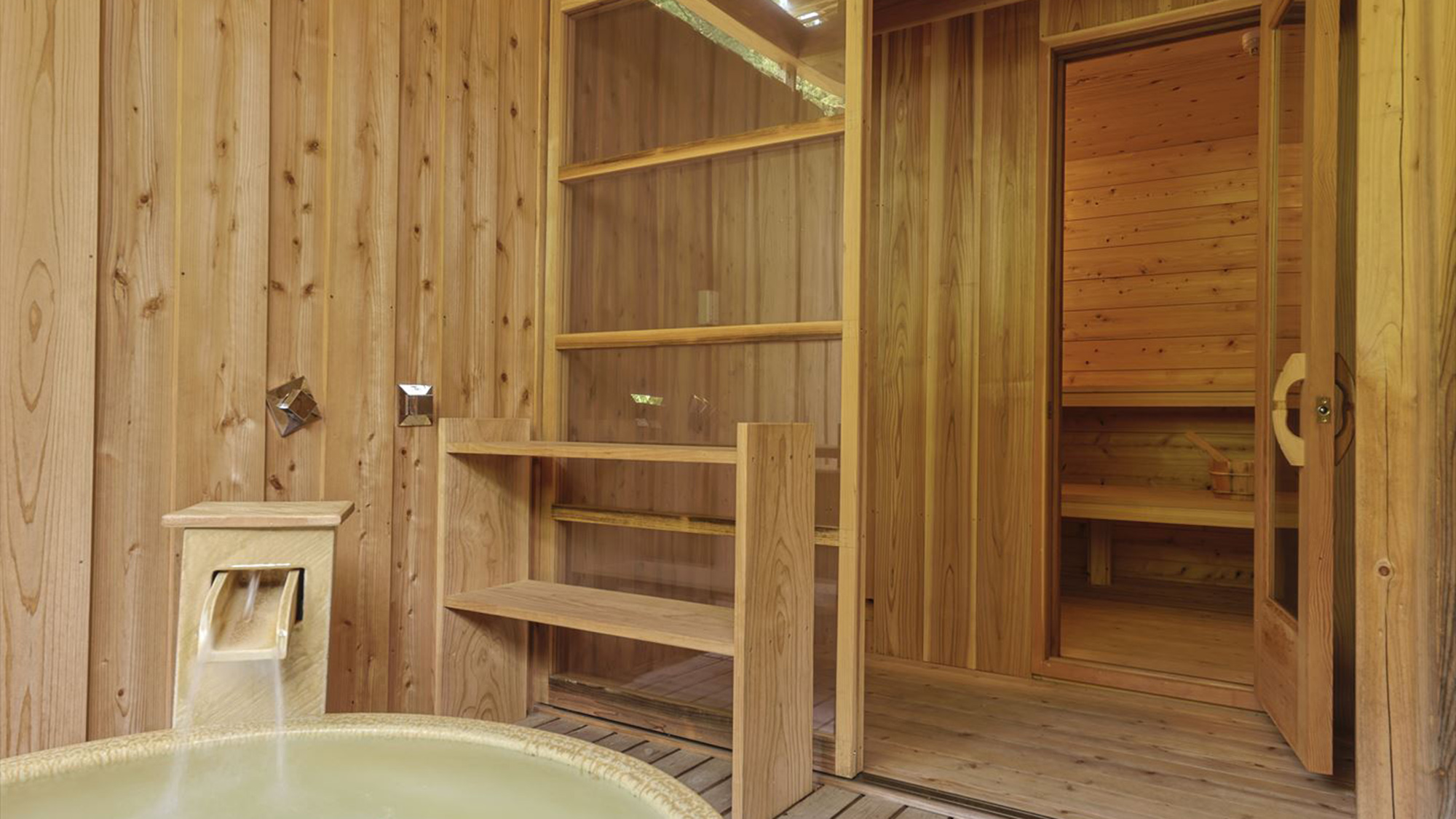 【サウナ付】コテージ｜2R・半露天風呂