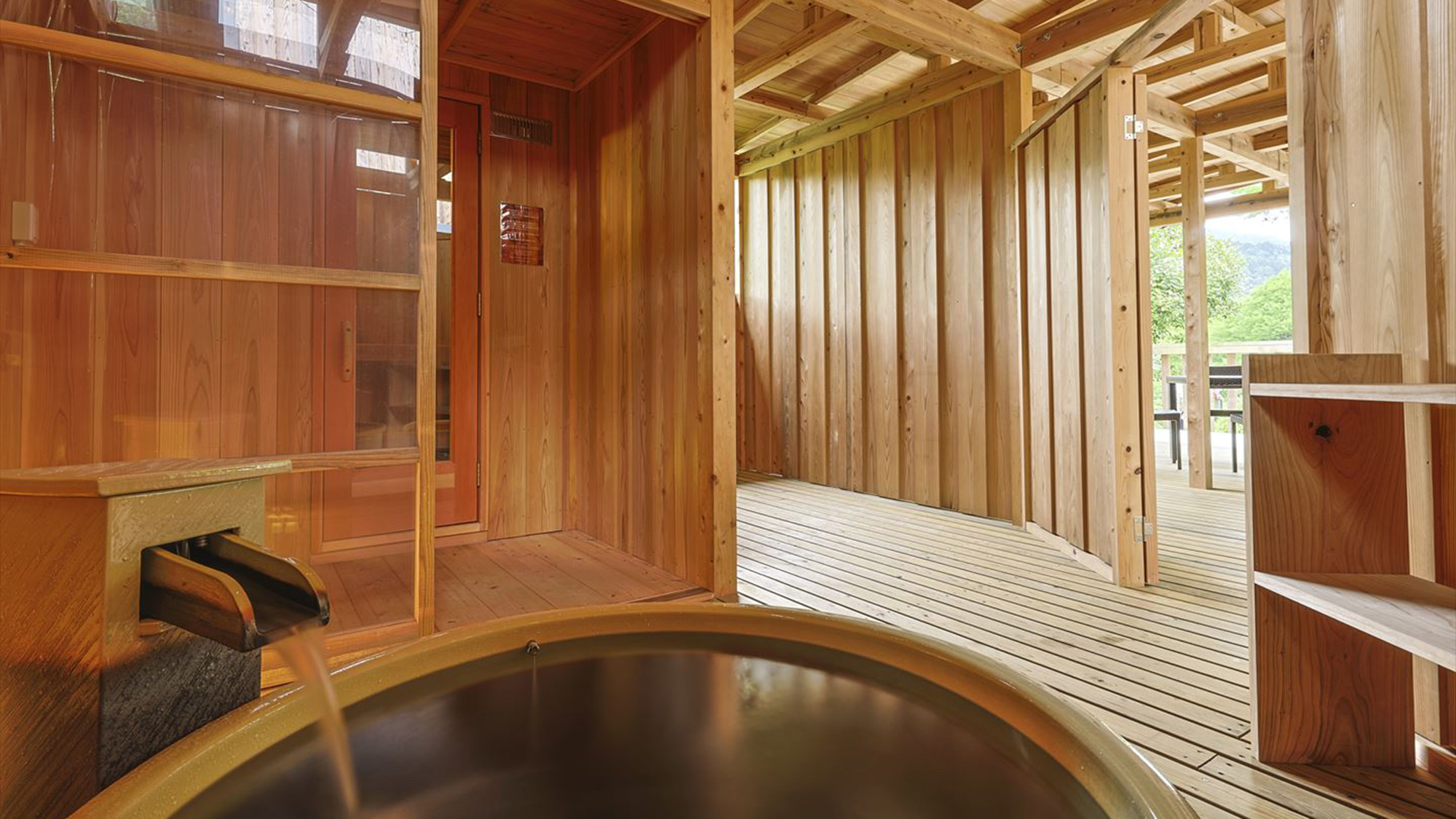 【サウナ付】コテージ｜3R＋ロフト・半露天風呂