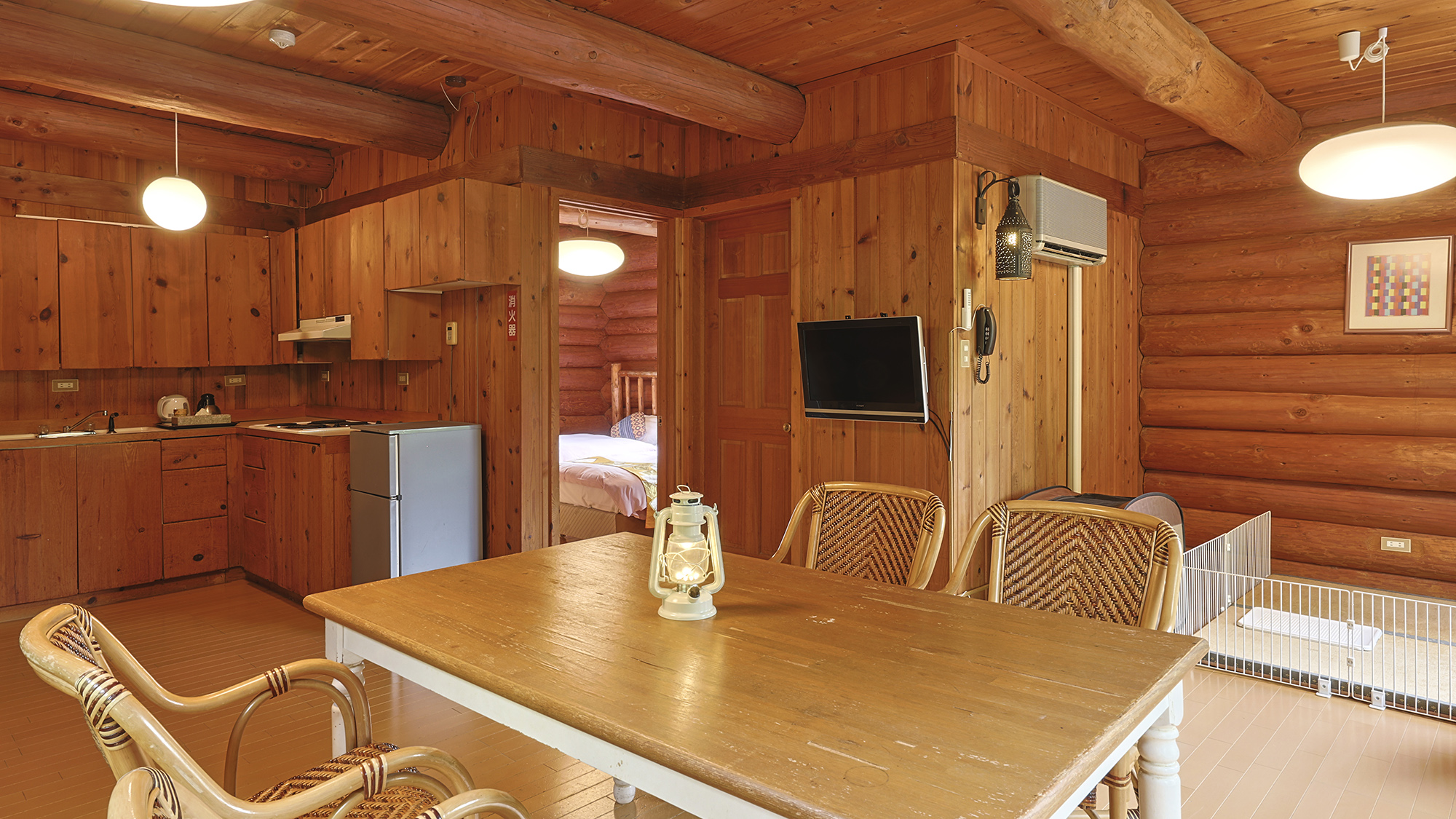 【ペットOK】コテージ｜1R＋ロフト・ドッグラン