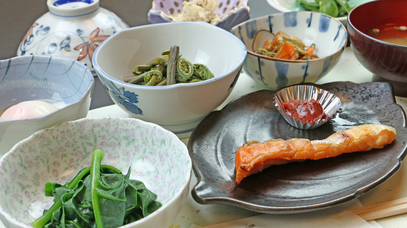 【朝食付】田舎の朝ごはん★ごはんお替り自由！！夕食無しプラン♪