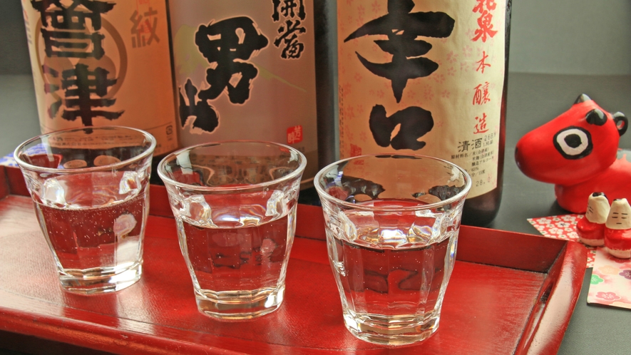 ◆南会津の地酒をちょっとづつ呑み比べ