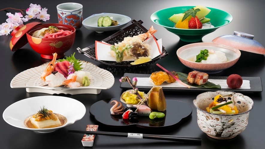 【日本料理　対い鶴】岩手の旬の味覚と、日本の繊細な「和」の心をご賞味ください。