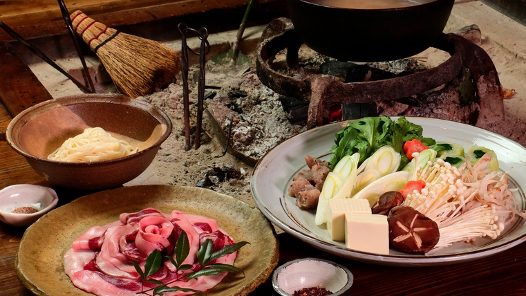 【特典付き】Anniversaryプラン★心温まる思い出を大切な人と共に…　≪ぼたん鍋≫2食付　