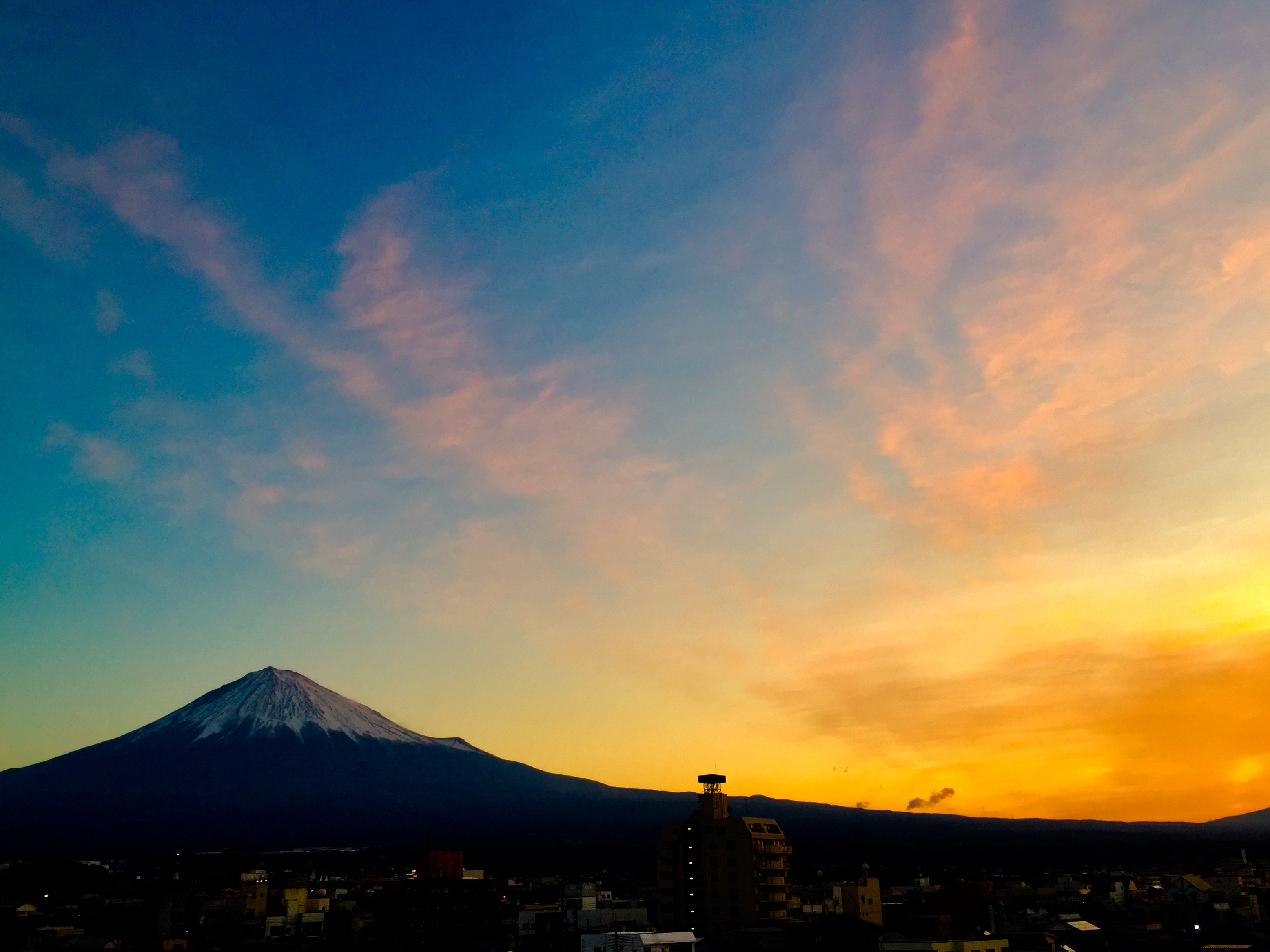 かめや旅館からの富士山6