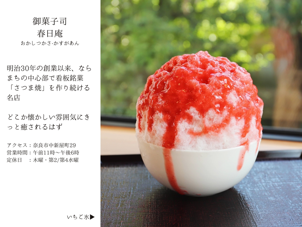 【夏のひんやり涼体験】氷のまち・奈良で楽しむ！厳選かき氷店で使えるチケット付きプラン（朝食付）