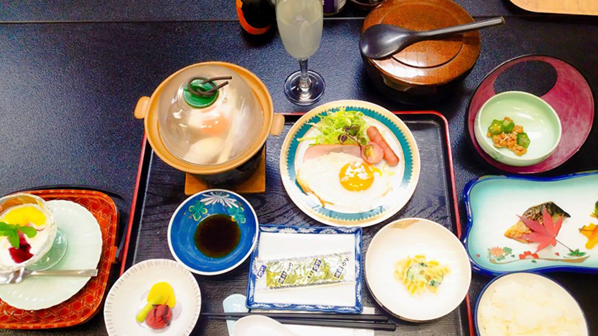 ・【朝食】南魚沼産コシヒカリ食べ放題！様々なおかずでご飯がすすみます