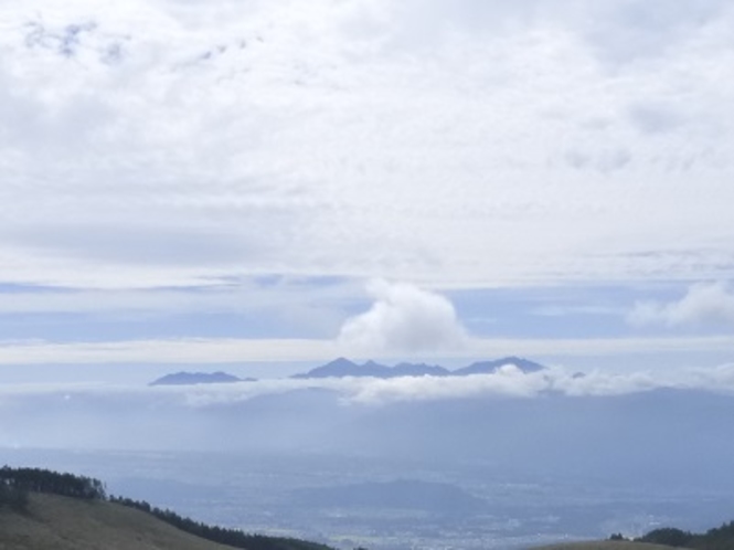 霧ヶ峰富士見台からの景色が圧巻