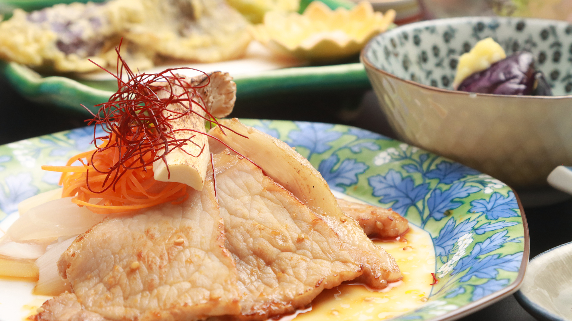 【料理】 夕食　ビジネス・ライトコース　信州ポークの焼き肉