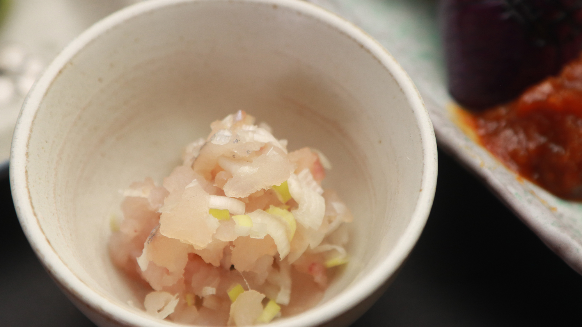 【料理】 夕食　ビジネス・ライトコース　虹鱒タタキ