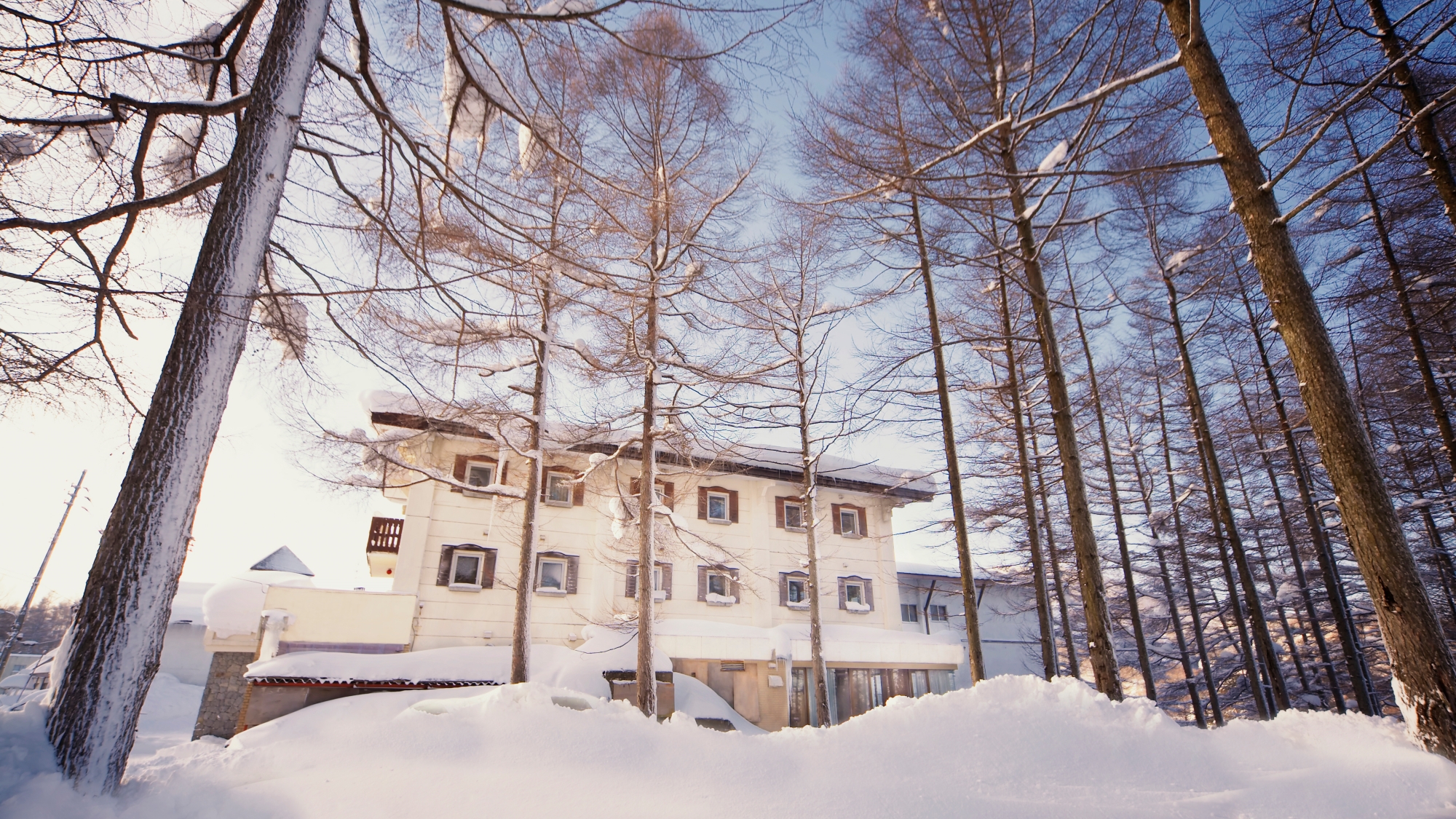 *外観/冬には美しい雪景色を見ることができます。