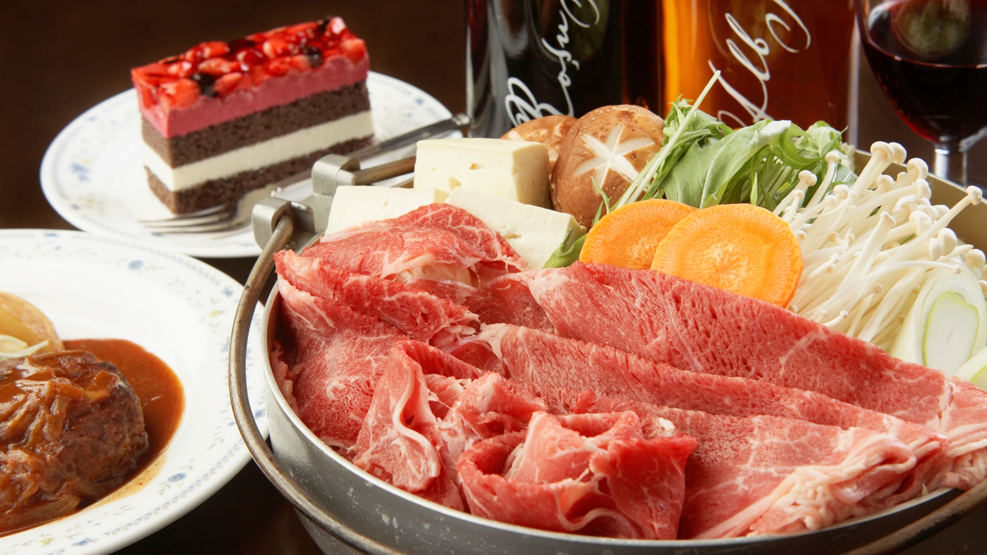 *夕食一例/湯上がりに、一日の疲れを癒すあたたかなお鍋をどうぞ！