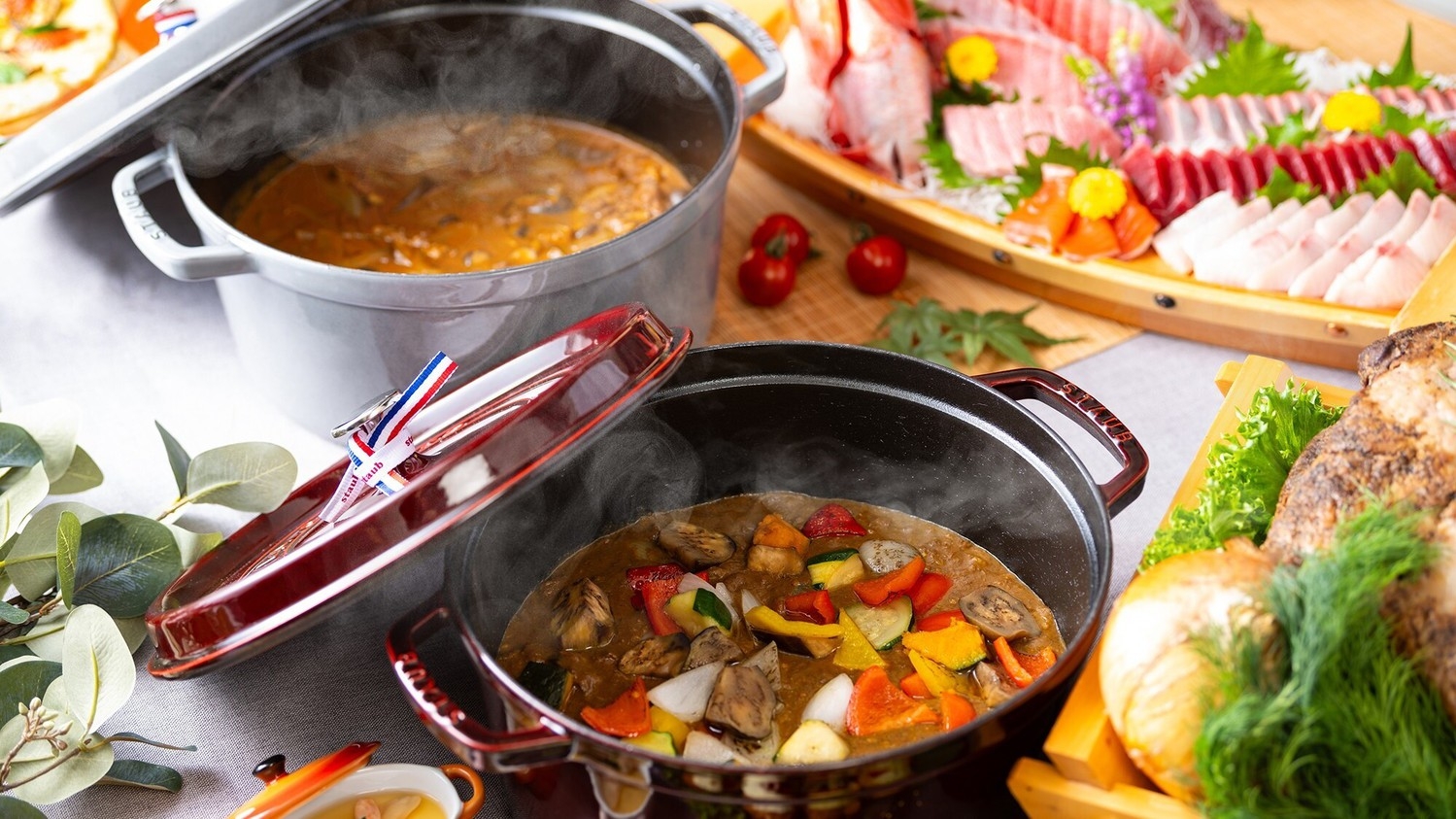 【訳あり】レストラン会場直下のお部屋　お食事は人気のビュッフェ
