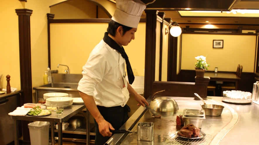 お食事処「季味の浪慢」 オープンキッチン