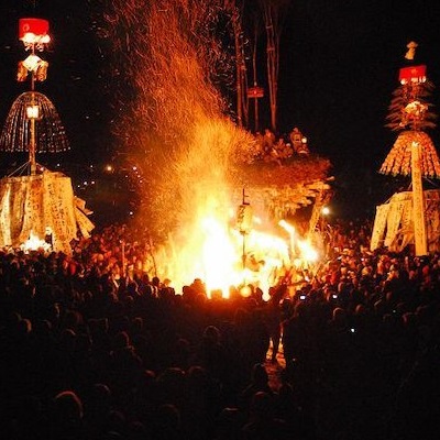  野沢温泉　火祭り