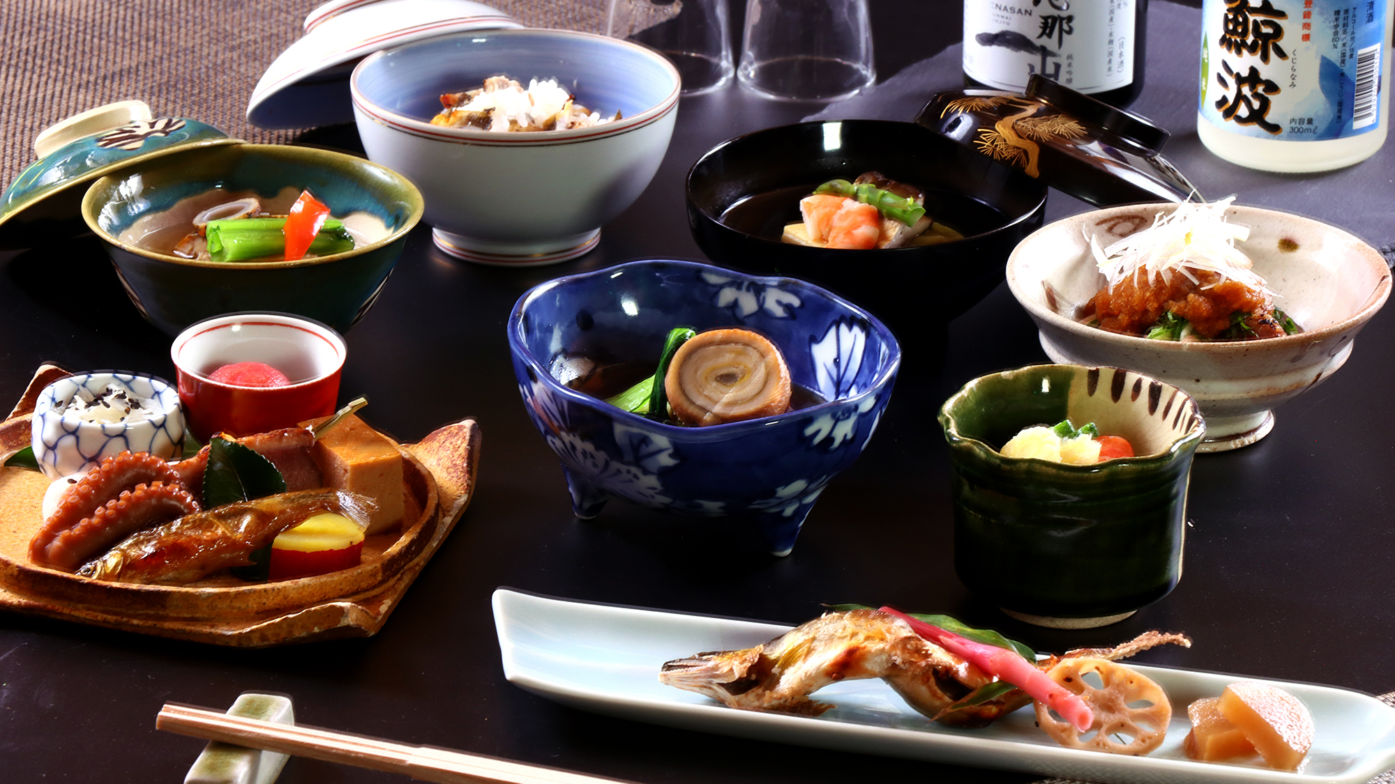 ■【料理】 夏会席-スタンダード-  涼やかな夏風と共に、極上の料理を味わう