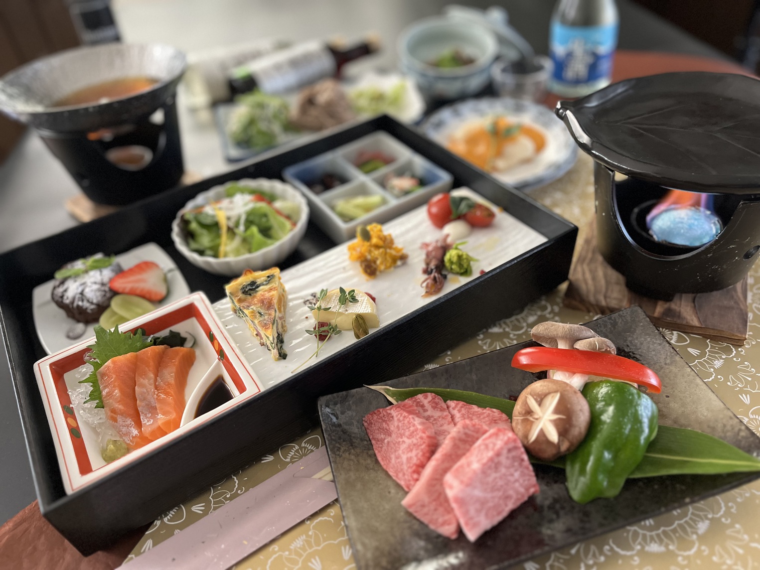 【朝食なし】選べる貸切温泉×半個室（食事）信州プレミアム牛の夕食付 早朝の上高地・乗鞍散策に最適