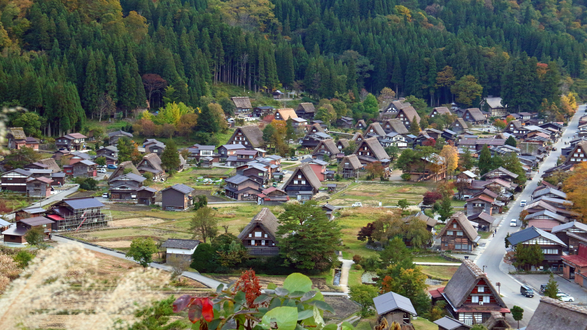 白川郷をめぐる・荻町城跡展望台