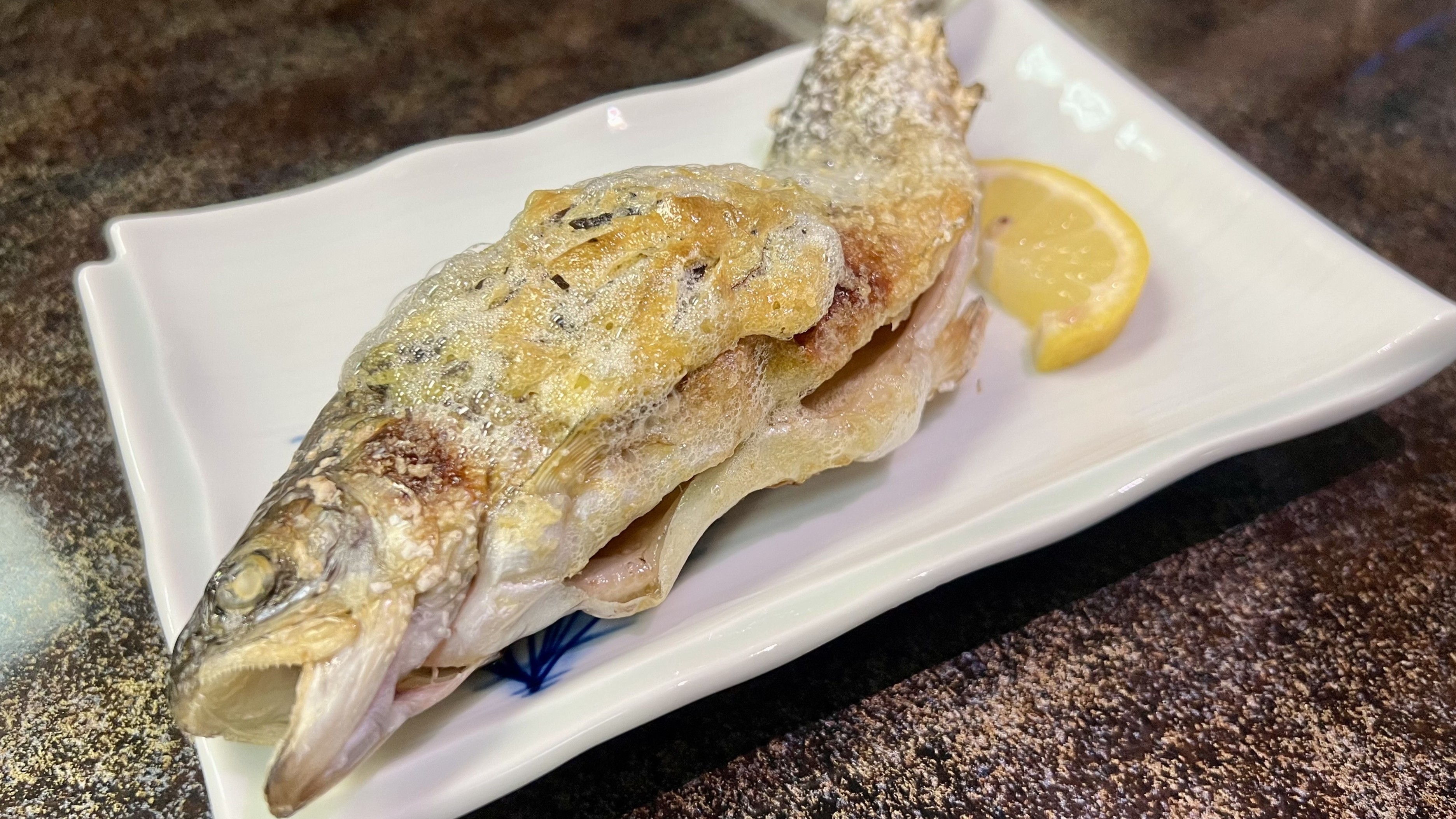 □夕食　焼物一例（※仕入れや季節によってメニューが変動します）