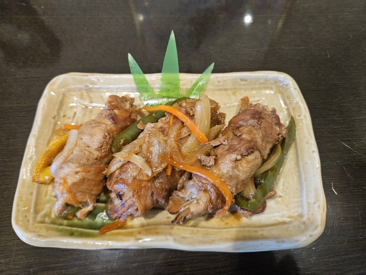 【朝食・和食】野菜の肉巻き
