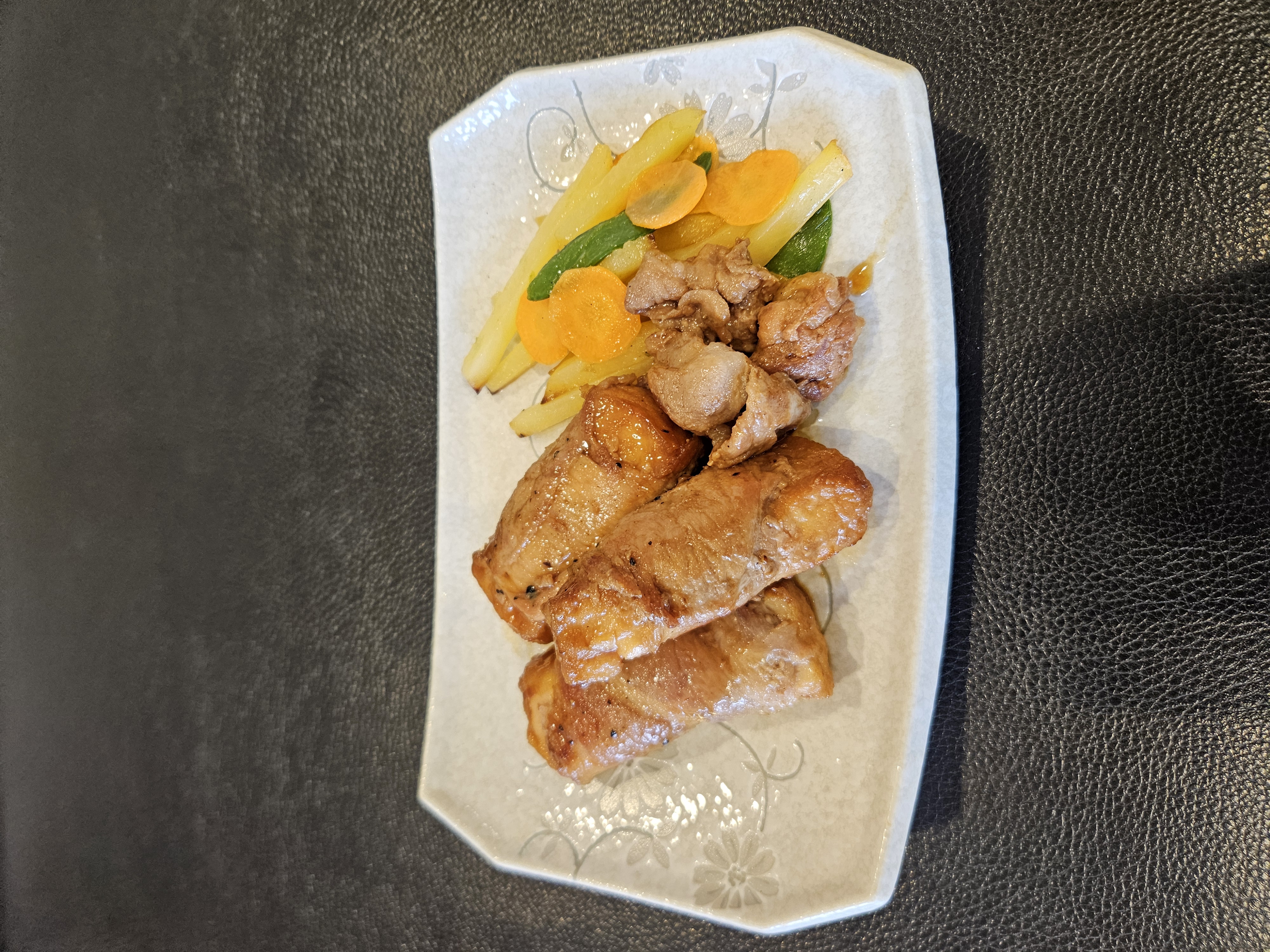 【朝食・和食】厚揚げの肉巻き