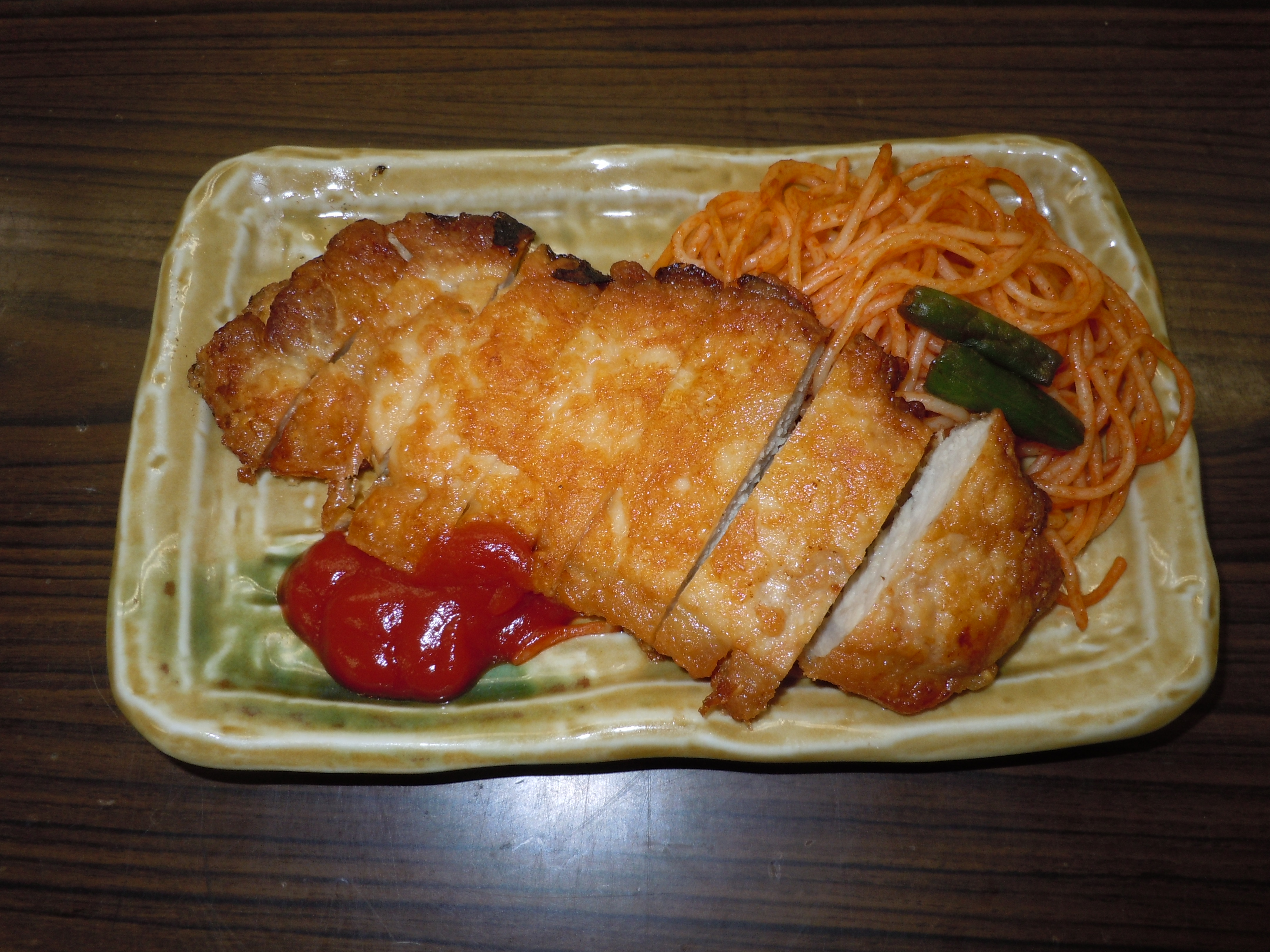 【朝食】豚肉のピカタ