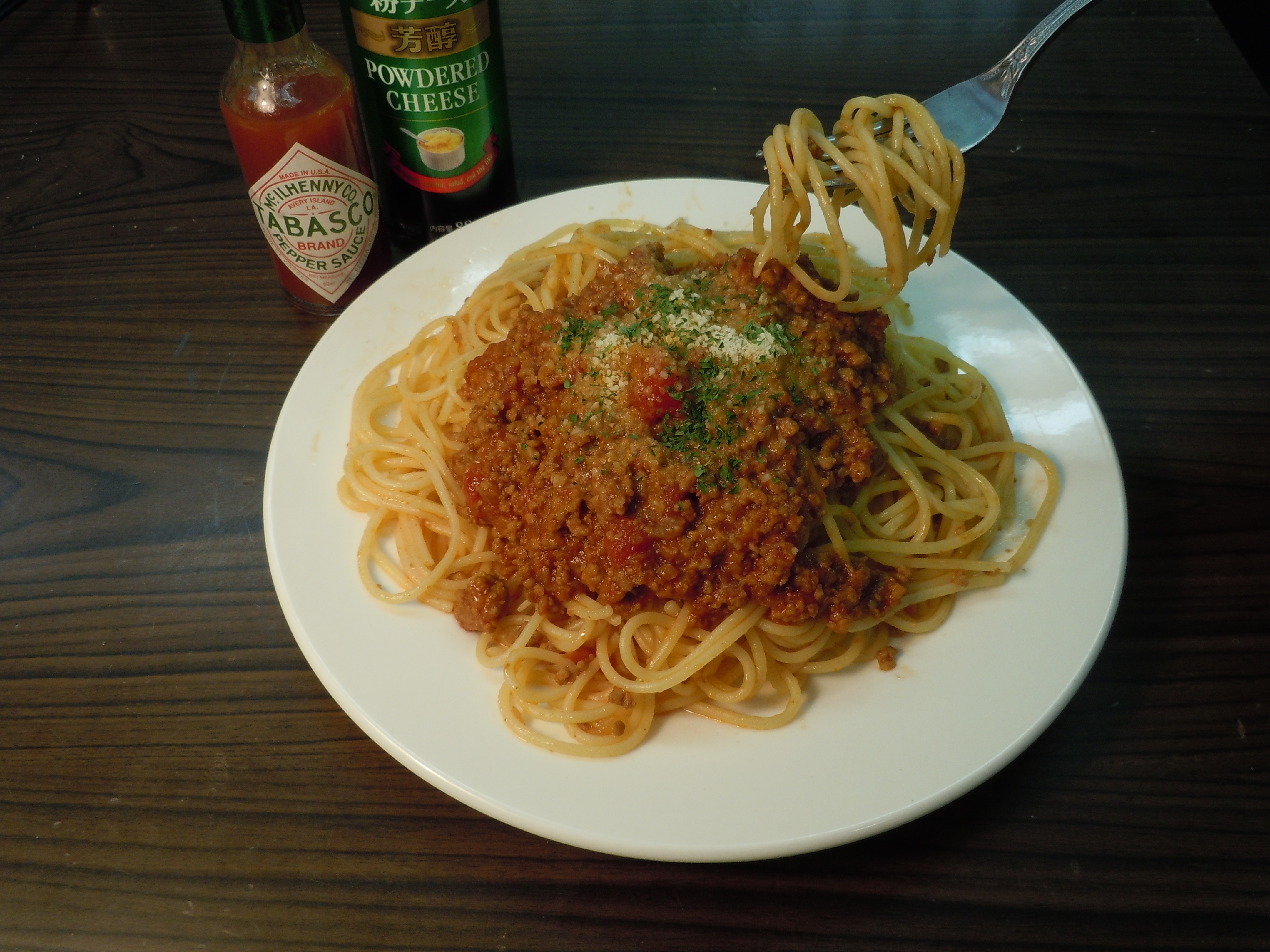 【朝食】毎週水曜日は、本物の洋食屋さんのコックが作る特別メニューです。(例・ミートソースパゲッティ)