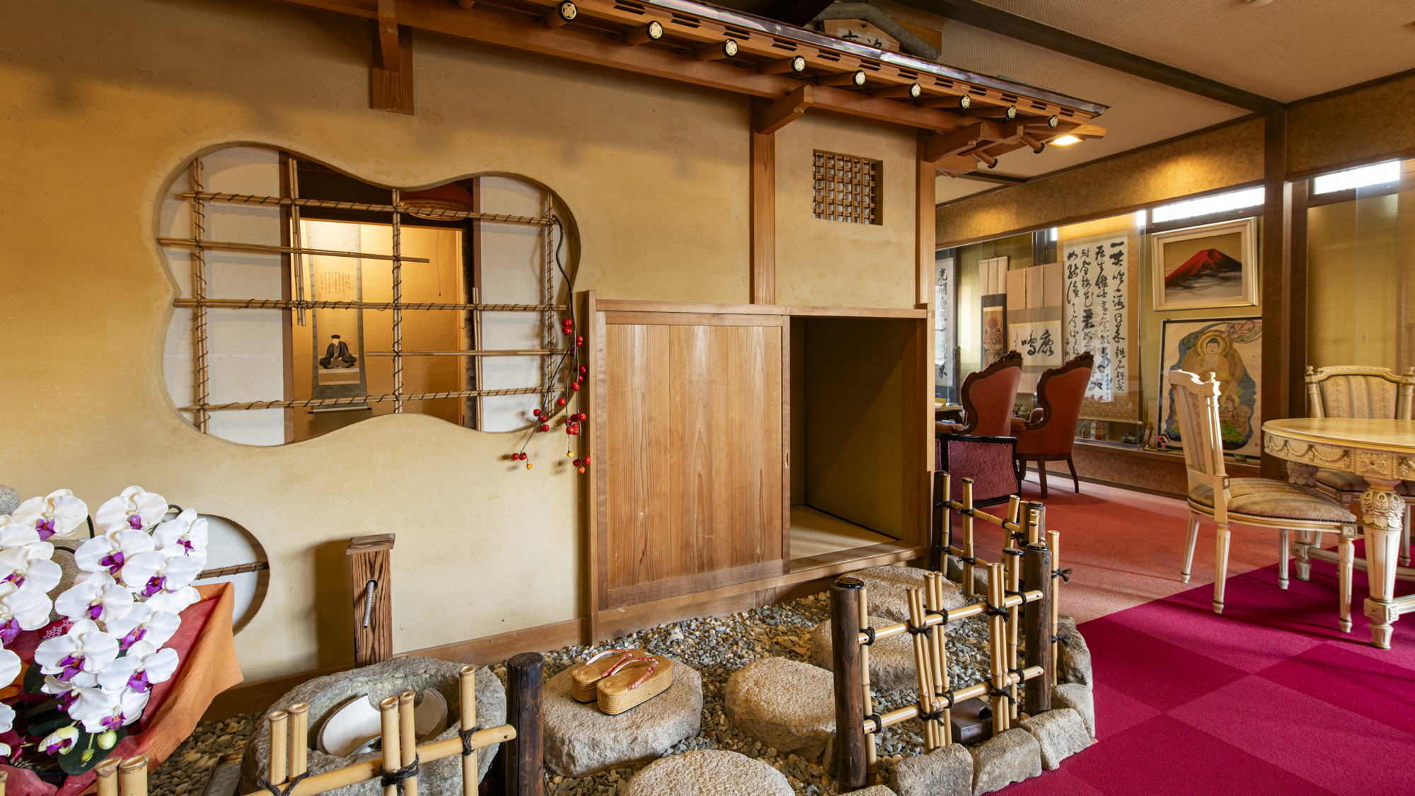 *ロビー／和の佇まいが心地いい･･･ご到着後はこちらでちょっとひと休み