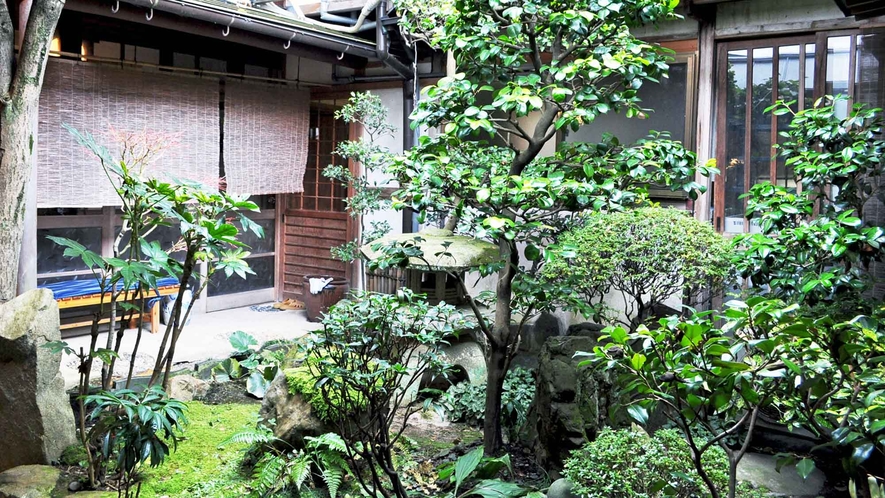 【館内】建物内には緑たっぷりの庭園も