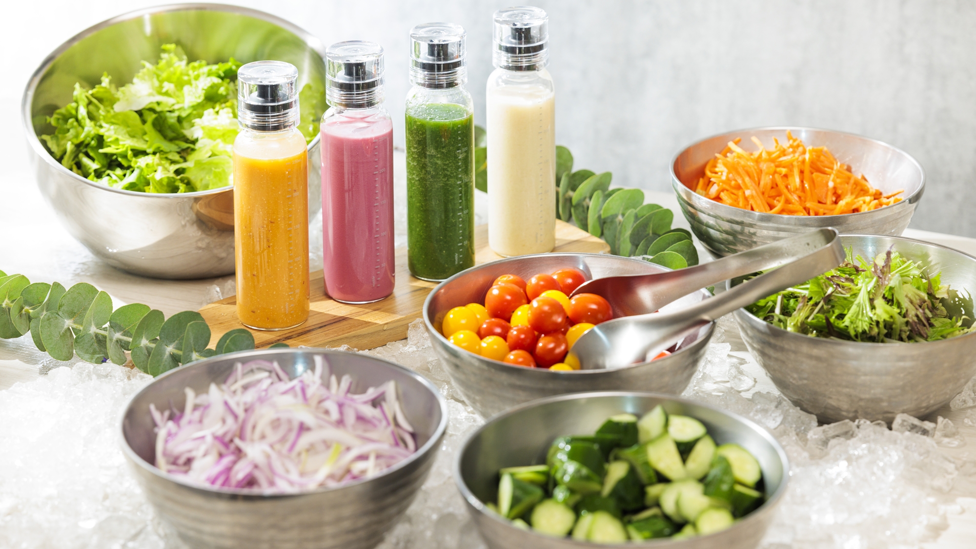 【朝食】身体喜ぶ15品目の新鮮野菜のサラダブッフェ