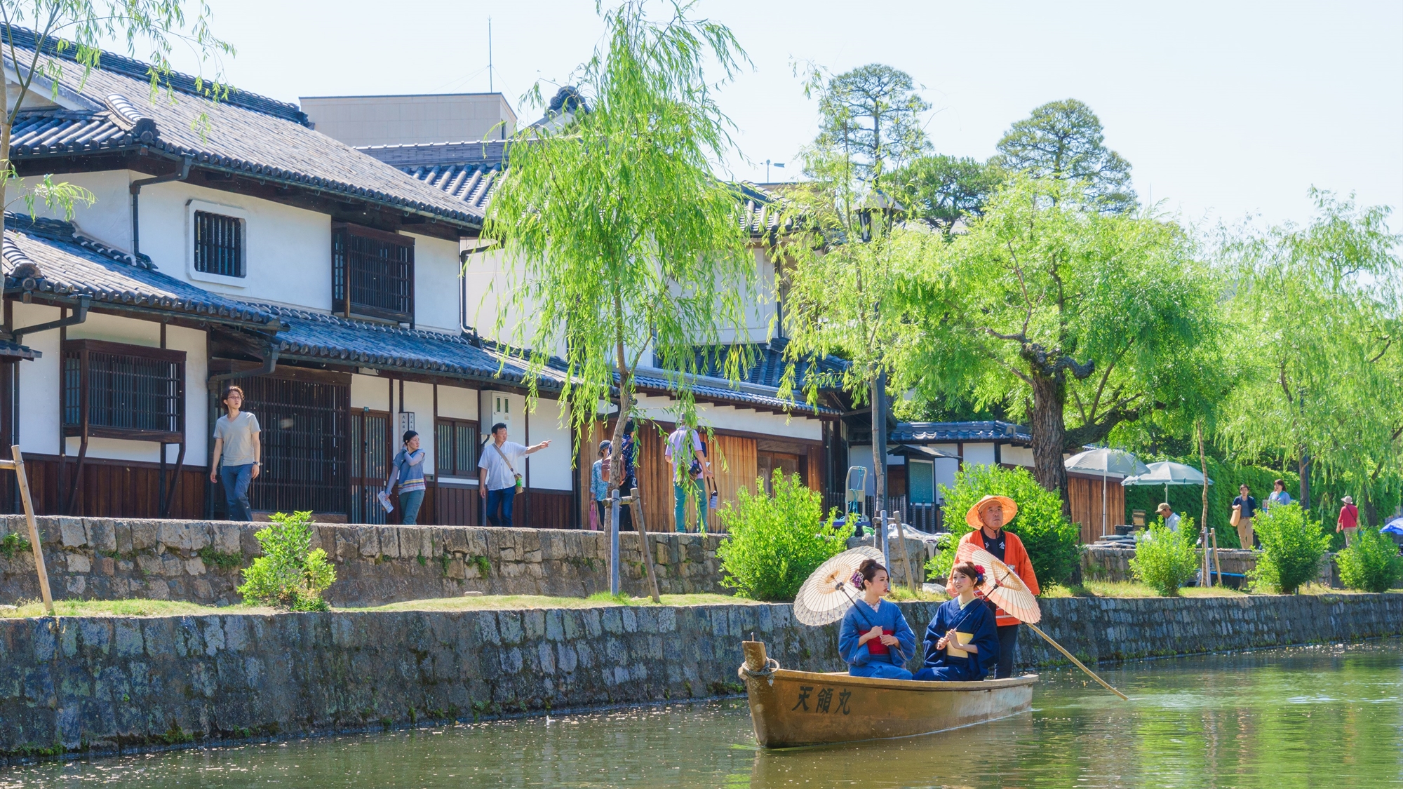 くらしき川舟流し