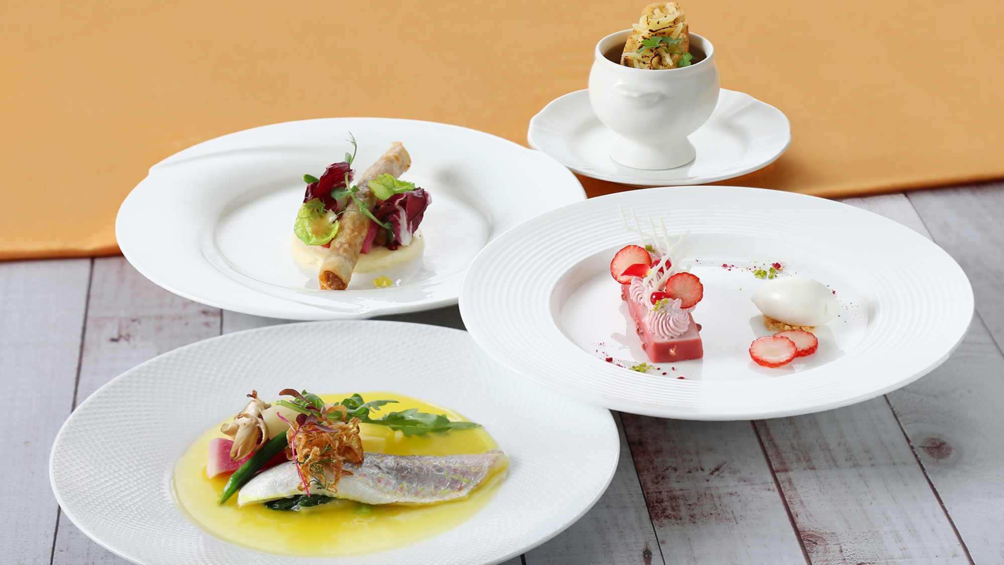 1/5(月)～2/28(土)ハーフコースランチ～エルブ魚～